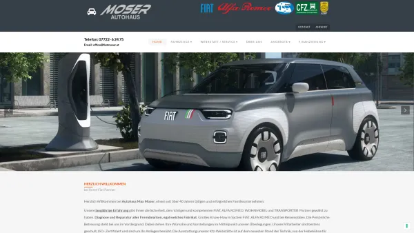 Website Screenshot: Autohaus Moser - Fiat Moser - Date: 2023-06-14 16:35:08