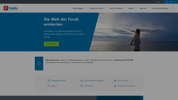 Website Screenshot: Fidelity Investment Services GmbH - Fidelity International - Date: 2023-06-22 15:13:26