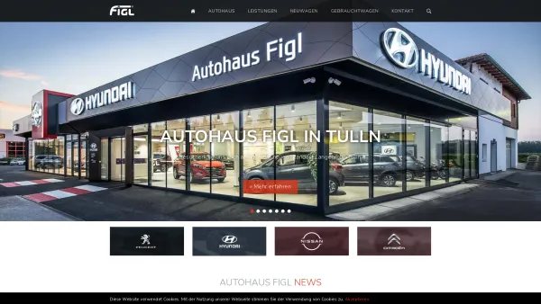 Website Screenshot: AUTOHAUS MARKUS FIGL Peugeot Figl Neulengbach - Startseite - Autohaus Markus Figl GmbH - Qualität hat einen Namen - Date: 2023-06-15 16:02:34