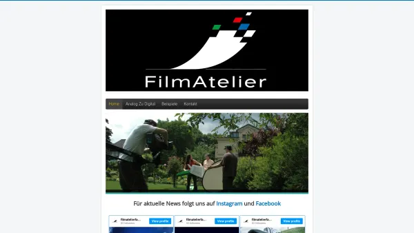 Website Screenshot: FilmAtelier - Home - Date: 2023-06-14 10:39:51