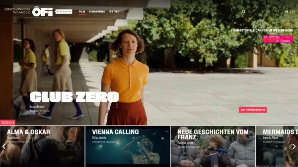 Website Screenshot: Österreichisches The austrian Film Institute - Film - Österreichisches Filminstitut - Date: 2023-06-22 15:11:27