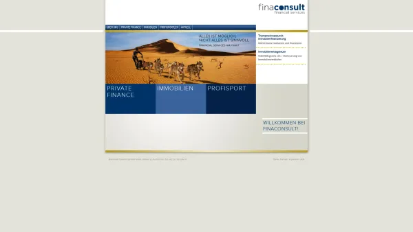 Website Screenshot: finaconsult Financial Services AG - Home | finaconsult - financial services - Date: 2023-06-22 15:11:27