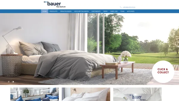Website Screenshot: bauer fine-bed-art - Bettwaren kaufen in Wien | bauer fine-bed-art - Date: 2023-06-14 10:46:41
