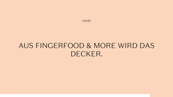 Website Screenshot: Fingerfood and more Decker Elisabeth - Das Decker - Catering & Fingerfood - Date: 2023-06-22 15:00:56