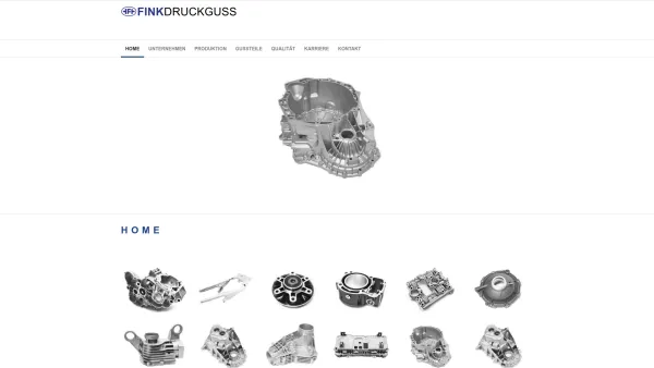 Website Screenshot: Karl Fink Druckguß Metallwaren - Fink Druckguss - Date: 2023-06-22 15:00:56