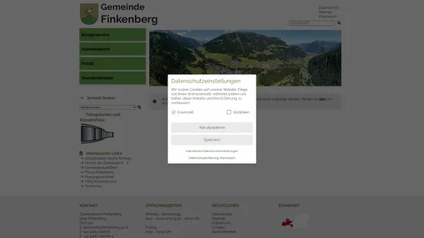 Website Screenshot: Finkenberg Gemeinde Region Regional Regionales Information System Gemeinde Gemeinden Zillertal Tirol Gemeindeamt Gemeindeinformati - Finkenberg - GEM2GO WEB - Startseite - Date: 2023-06-22 15:00:56