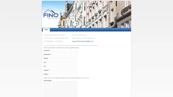 Website Screenshot: to FINO Fine Wine&Dine Die Weinabr Das Wirtshaus - FINO Immobilien - Date: 2023-06-22 15:00:56