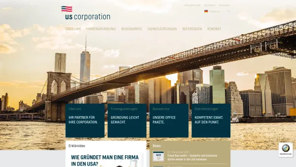 Website Screenshot: Pennwieser Startseite - Firmengründung USA, Unternehmensgründung in den USA, Firma gründe - Date: 2023-06-22 15:00:56