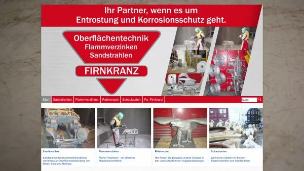 Website Screenshot: Fa. Firnkranz Oberflächentechnik - Firnkranz.com - Start - Date: 2023-06-14 10:39:51