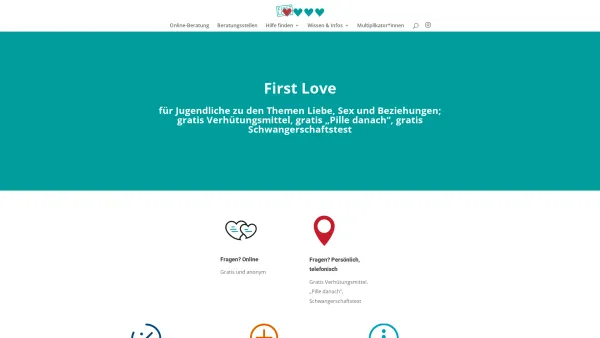Website Screenshot: FirstLove Jugendberatungsstelle - Firstlove | Beratungszentren und Online-Beratung - Date: 2023-06-22 15:00:56