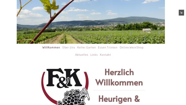 Website Screenshot: Weingut Fischer-Kügerl - Heurigen - Weinbau Fischer-Kügerl - Date: 2023-06-22 15:00:56
