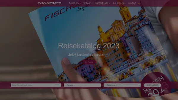Website Screenshot: FISCHWENGER GmbH & Co KG - Fischwenger Reisen - Ihr Bus-Reisespezialist - Date: 2023-06-22 15:11:27