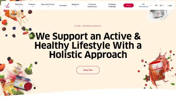 Website Screenshot: Fitline beratung der Wellness-Shop24 - Dietary Supplements & Sports Nutrition | FitLine - Date: 2023-06-22 15:15:44