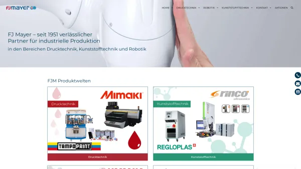Website Screenshot: Franz Josef Mayer GmbH - HOME - Franz Josef Mayer GmbH - Date: 2023-06-22 15:15:44