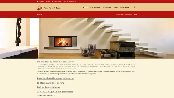 Website Screenshot: Feuer KeramDesign - Home - FKD.at - Feuer Keramik Design - Date: 2023-06-22 15:15:44