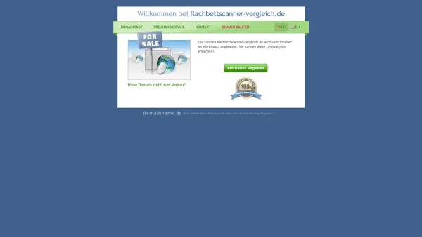 Website Screenshot: flachbettscanner-vergleich.de - flachbettscanner-vergleich.de steht zum Verkauf - Date: 2023-06-14 10:39:51