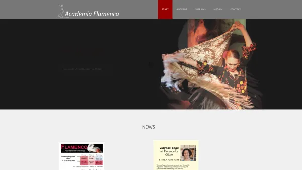Website Screenshot: Academia Flamenca Susana la gitana rubia - FLAMENCO STUDIO Academia Flamenca, 1050 Wien, Tanzkurse und Workshops - Date: 2023-06-22 15:15:44