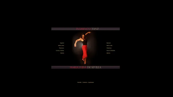 Website Screenshot: Flamenco-Tanz mit Maria Luisa (Bad Vöslau & Wien) - Flamenco Tanz mit MARIA LUISA de SEVILLA in Wien und Bad Vöslau - Date: 2023-06-22 15:15:44