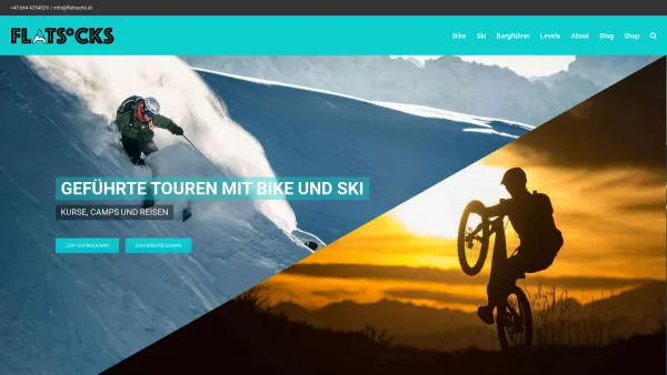 Website Screenshot: Flat Sucks GmbH - Flat Sucks Mountain Guiding and Travel- Bike, Ski und Berg Reisen - Date: 2023-06-26 10:26:19