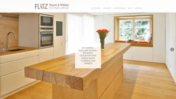 Website Screenshot: Flatz Ferdinand Tischlerei GmbH - Tischlerei Flatz | Tischler und Möbelbau in Vorarlberg - Date: 2023-06-22 15:00:59