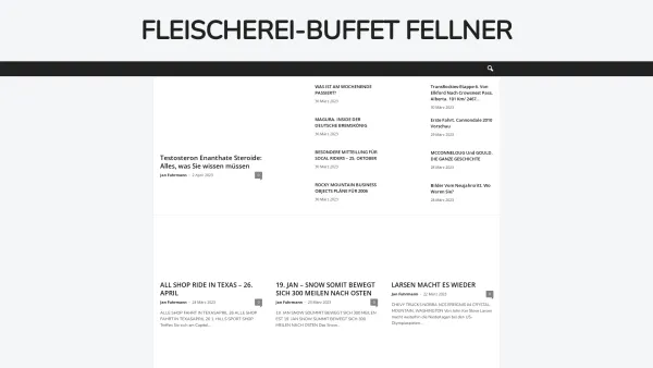Website Screenshot: Fleischerei Fellner - Home - Fleischerei-Buffet Fellner - Date: 2023-06-22 15:00:59