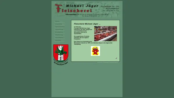 Website Screenshot: Fleischerei Stefan Jäger Fleischerei Michael Jäger - Fleischerei Stefan Jäger Fleischerei Michael Jäger ... - Date: 2023-06-22 15:00:59