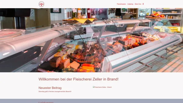 Website Screenshot: Fleischerei Zeller, Gasthaus - Fleischerei Zeller - Date: 2023-06-14 10:39:54