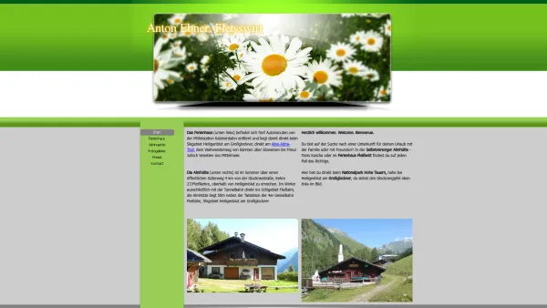 Website Screenshot: Urige Selbstversorger Almhütte-Schihütte TONI, S-KASCHA mitten im Schigebiet Heiligenblut-Großglockner, wochenweise zu vermieten, - Date: 2023-06-14 10:37:04