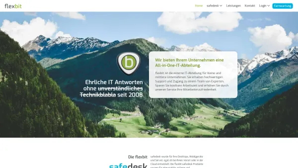 Website Screenshot: flexbit | effektive IT Lösungen - flexbit - persönlich betreute Cloud & IT Lösungen aus Österreich - Date: 2023-06-22 15:00:59