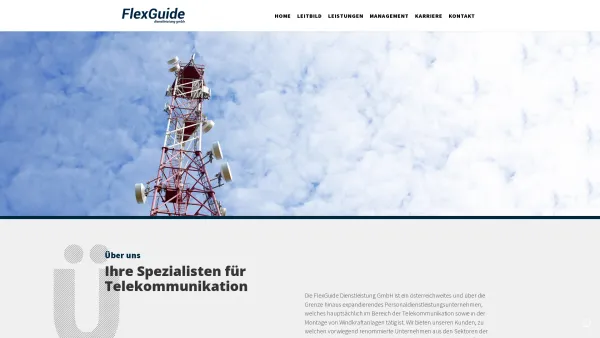 Website Screenshot: FlexGuide Personaldienstleistung GmbH - Flexguide: Willkommen - Date: 2023-06-14 10:39:54