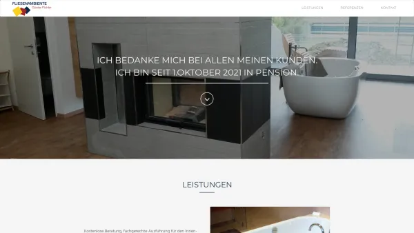 Website Screenshot: Fliesen-Ambiente Pichler - Fliesenambiente Günter Pichler - Date: 2023-06-15 16:02:34