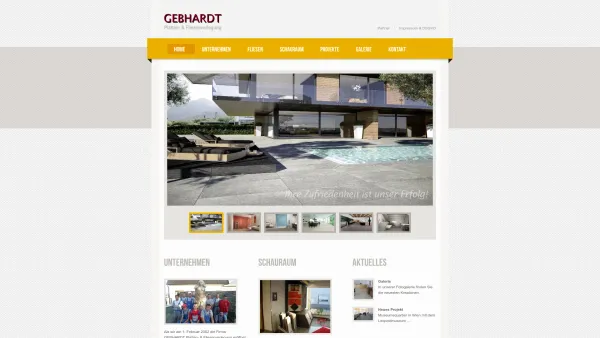 Website Screenshot: Gebhardt Platten- & Fliesenverlegung - Willkommen | Fliesen Gebhardt | Platten- und Fliesenverlegung | Deutschkreutz | Burgenland - Date: 2023-06-14 10:39:54