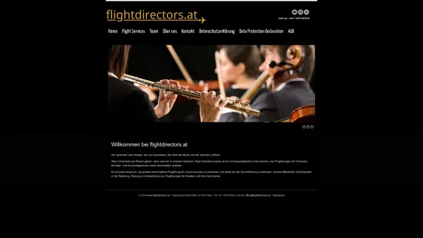 Website Screenshot: Flight Directors Lufttransportvermittlung GmbH - Home - Flightdirectors.at - Date: 2023-06-22 15:01:00