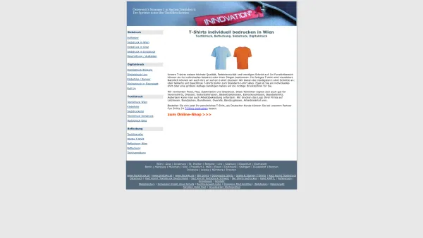 Website Screenshot: Flockdruck.at - T-Shirts bedrucken in Wien - Textildruck, Beflockung, Siebdruck, Digitaldruck - Date: 2023-06-14 10:39:54
