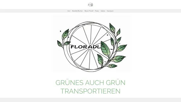 Website Screenshot: Floradl e.U. - FLORADL Wien Floristik Transport Ökologisch - Date: 2023-06-26 10:26:19