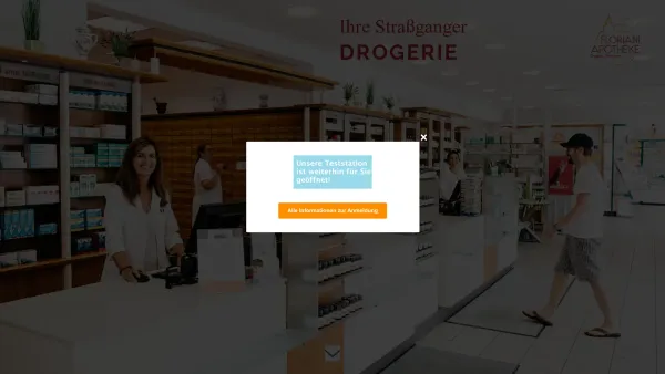 Website Screenshot: Floriani Apotheke Drogerie Medikamente Wellness - Floriani Apotheke | Parfumerie | Drogerie in Straßgang, Graz - Date: 2023-06-22 15:16:24
