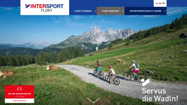 Website Screenshot: INTERSPORT Flory Filzmoos Salzburger Land - Sportgeschäft & Skiverleih in Filzmoos & Radstadt, Ski amadé - Date: 2023-06-22 15:16:24