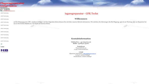 Website Screenshot: Schlögel Andreas Flugzeureparatur - Flugzeureparatur - Date: 2023-06-22 15:11:32