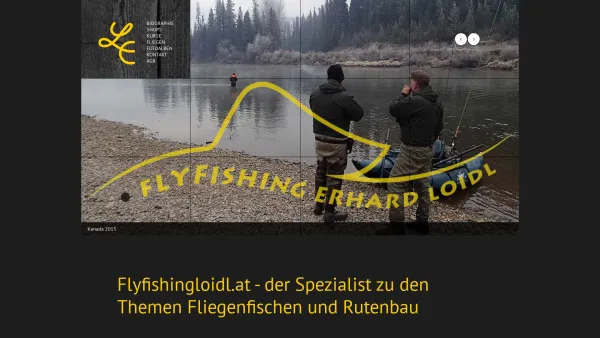 Website Screenshot: Flyfishing Erhard Loidl - Flyfishing Loidl, Ihr Spezialist zum Thema Fliegenfischen - Date: 2023-06-22 15:11:32