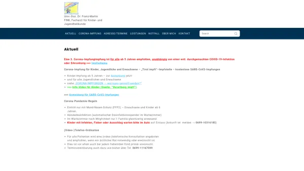Website Screenshot: F.M. FINK START - Aktuell - Univ.-Doz. Dr. Franz-Martin FINK - Date: 2023-06-22 15:11:32