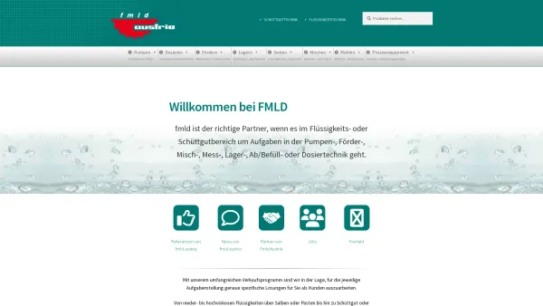 Website Screenshot: fmld-Förder-Misch-Mess-Lager und Dosiertechnik bei FMLD Jump) - FMLD - Date: 2023-06-22 15:11:32