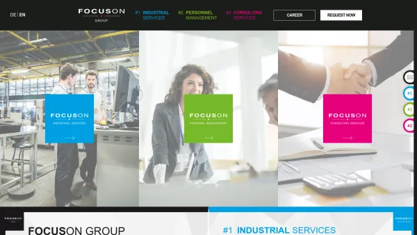 Website Screenshot: FOCUSON Industrial Services MMF GmbH - Cross-Industry Services - FOCUSON Group - Date: 2023-06-22 15:01:03