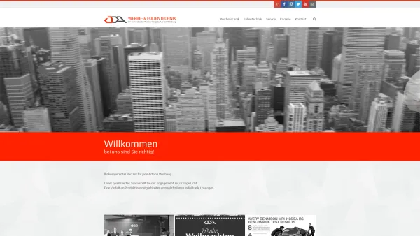 Website Screenshot: ODA Werbe & Folientechnik - ODA Werbetechnik & Folientechnik - Ihr kompetenter Partner für jede Art von Werbung - Date: 2023-06-15 16:02:34