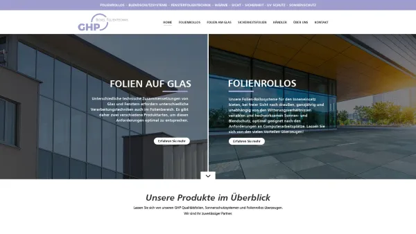 Website Screenshot: Bickel Folientechnik - Startseite - Folie - Date: 2023-06-22 15:01:03