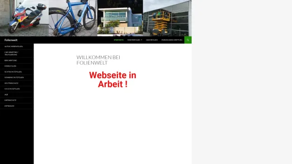 Website Screenshot: Gerhard Hobsig Gerald Lagler Folienwelt - Folienwelt - Date: 2023-06-22 15:01:03