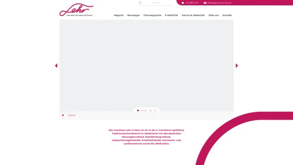 Website Screenshot: Autohaus Lehr - Home | Autohaus Lehr - Date: 2023-06-14 10:39:54