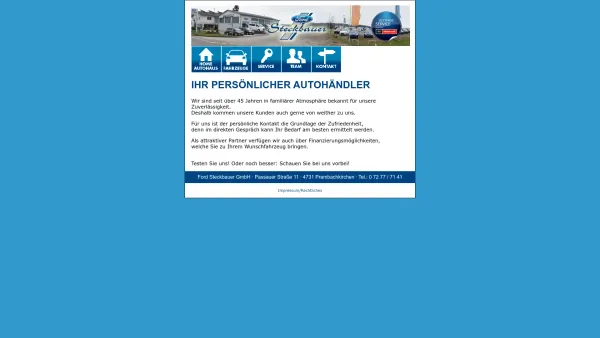 Website Screenshot: Autohaus Steckbauer - Willkommen im Autohaus Ford Steckbauer - Date: 2023-06-22 15:01:03