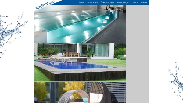 Website Screenshot: Fordinal Gmbh Schwimmbad und Sauna Technik - fordinal.at - Date: 2023-06-22 15:01:03