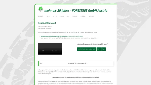 Website Screenshot: foresTree-Online Austria - mehr als 30 Jahre – FORESTREE GmbH Austria | Forst Facilities and Professional Tools - Date: 2023-06-22 15:01:03