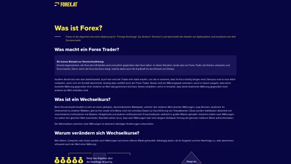 Website Screenshot: Forex Devisen-Management New Website Under Construction - Forex.at - Was ist Forex? - Date: 2023-06-14 10:39:54